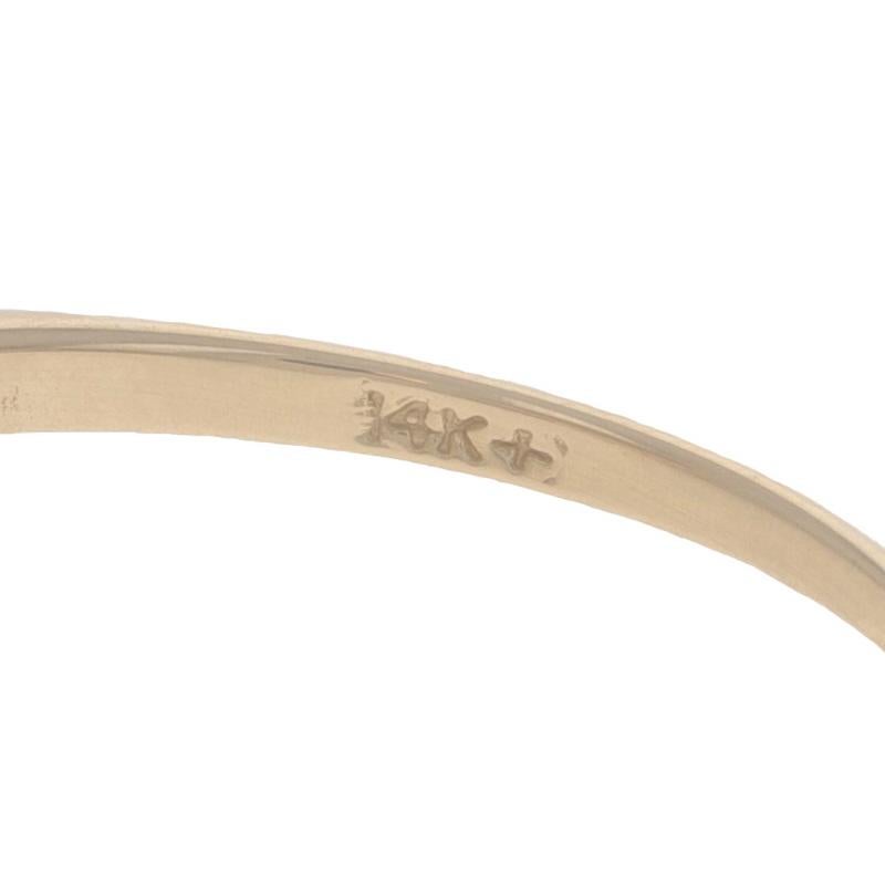Bague cocktail en or jaune diamant trèfle à trois feuilles 14k 1.00ctw Shamrock en vente 1