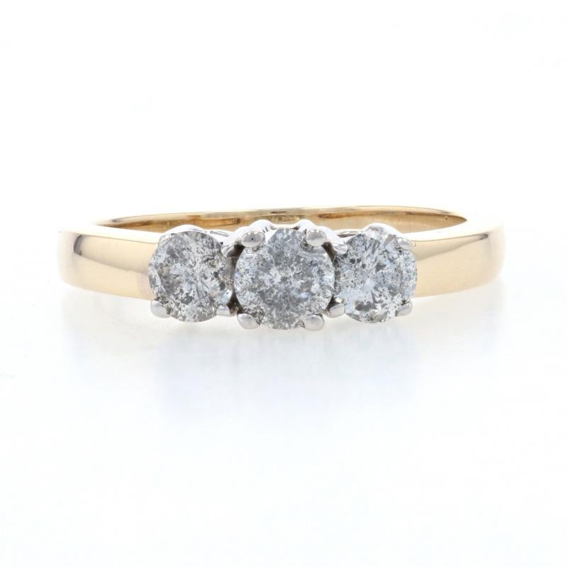 Taille : 7 1/2
Frais de taille : 2 tailles inférieures pour 20 $ ou 2 tailles supérieures pour 25 $.

Contenu métallique : Or jaune 14k et or blanc 14k

Informations sur les pierres : 
Diamants naturels
Carat(s) : 1.00ctw
Coupe : Brillant