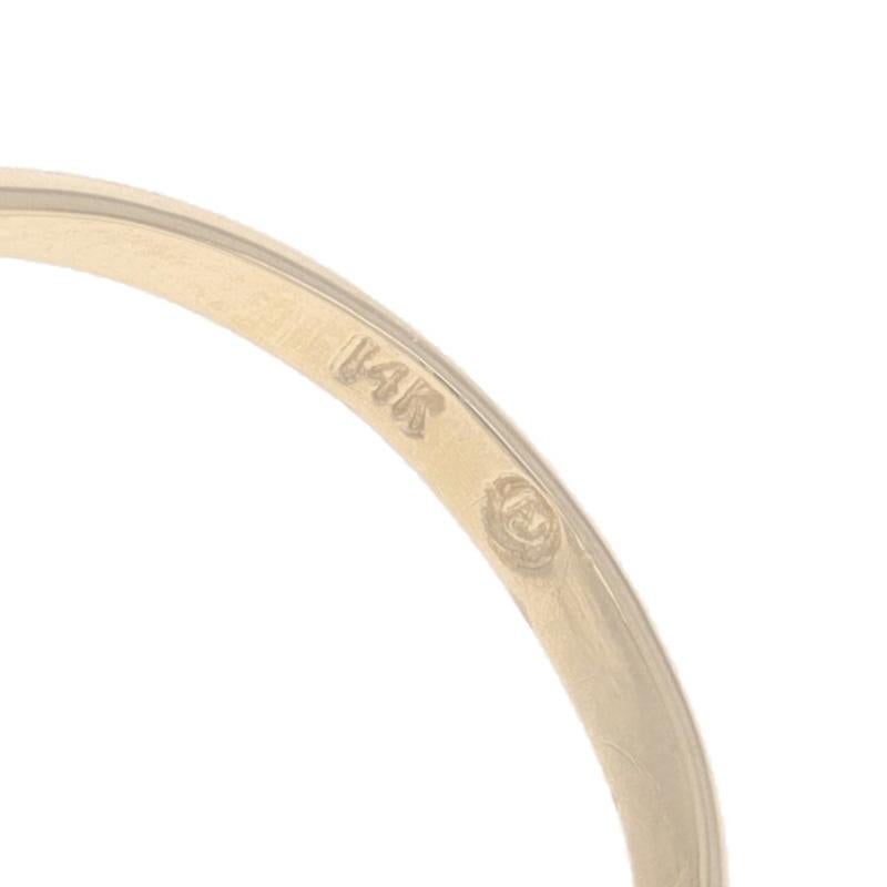 Gelbgold-Diamantring mit drei Steinen - 14k runder Brillantbandschleife mit Schleife 2