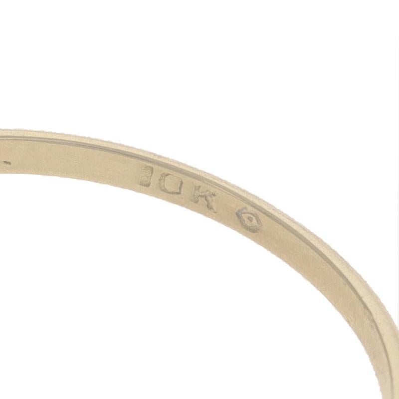 Gelbgold Diamant Vintage Cluster-Ring 10k SingleCt floraler Milgrain Verlobungsring, Gelbgold 2
