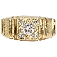 Yellow Gold Diamond Vintage Ring