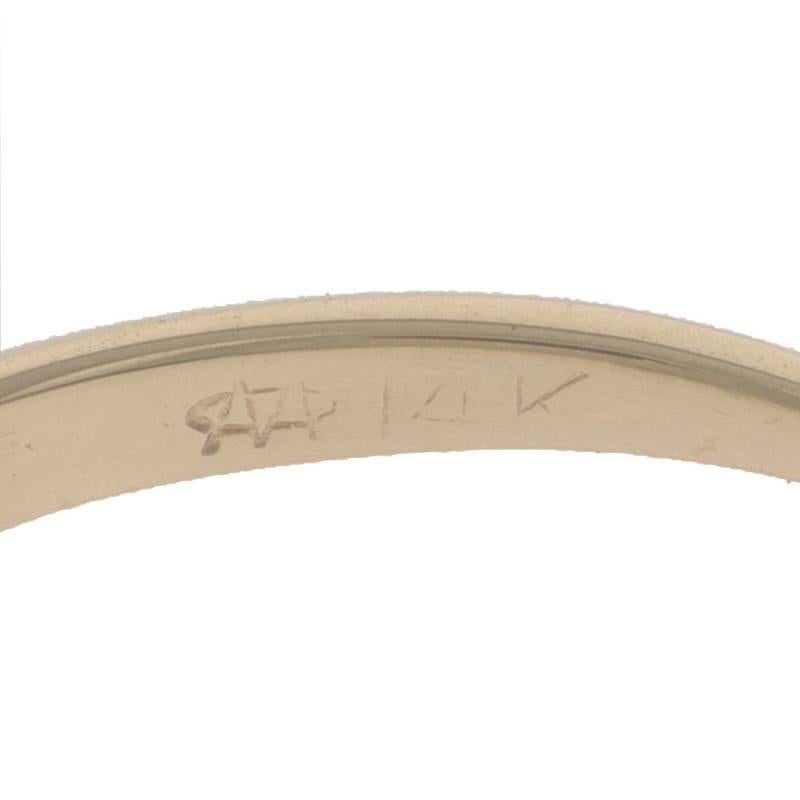Yellow Gold Diamond Vintage Wedding Band - 14k Single .15ctw Five-Stone Ring 2