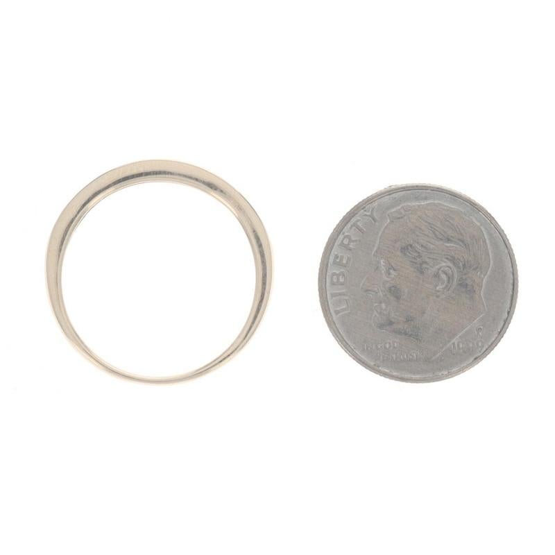 Women's Yellow Gold Diamond Wedding Band - 10k Single .10ctw Ring For Sale