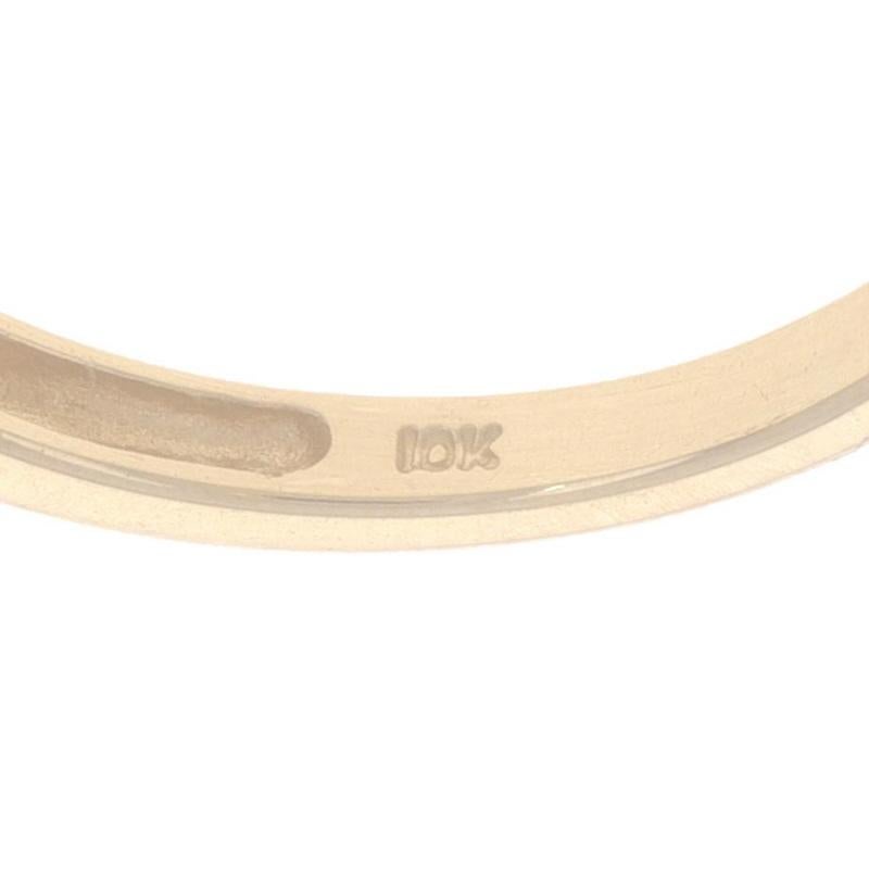 Yellow Gold Diamond Wedding Band - 10k Single Ring en venta 1