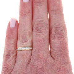 Yellow Gold Diamond Wedding Band - 14k Baguette .25ctw Ring
