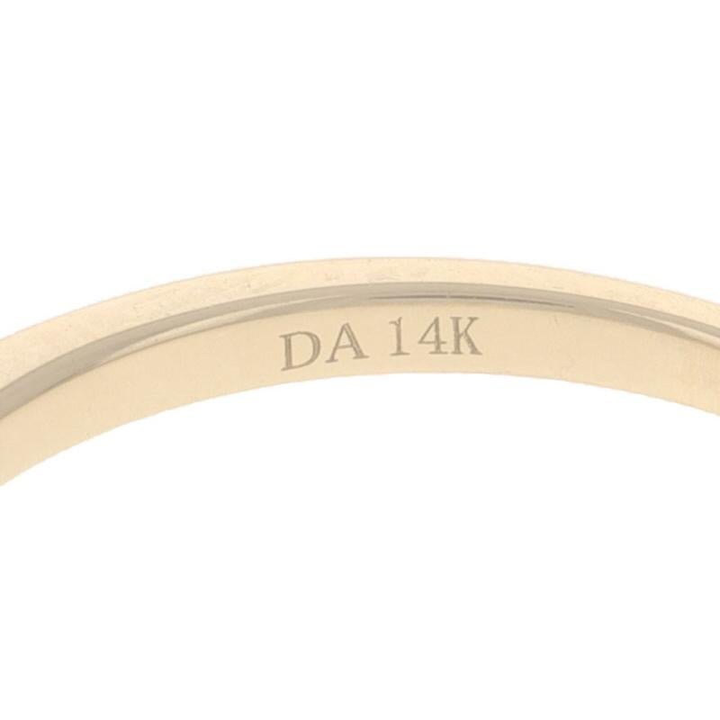 Yellow Gold Diamond Wedding Band 14k Marquise .50ctw Ring im Angebot 2