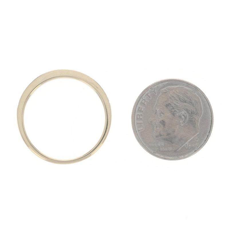 Women's Yellow Gold Diamond Wedding Band - 14k Round Brilliant .12ctw Ring For Sale