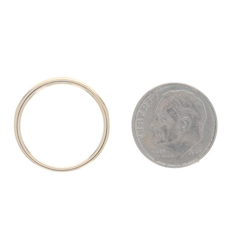 Alliance en or jaune avec diamant - 14k Bague ronde brillante .20ctw Channel Set en vente 1