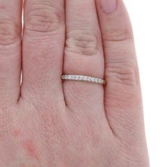 Yellow Gold Diamond Wedding Band - 14k Round Brilliant .20ctw Ring