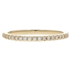 Alliance en or jaune avec diamant - 14k Round Brilliant .23ctw
