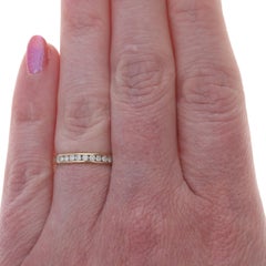 Yellow Gold Diamond Wedding Band - 14k Round Brilliant .25ctw Ring