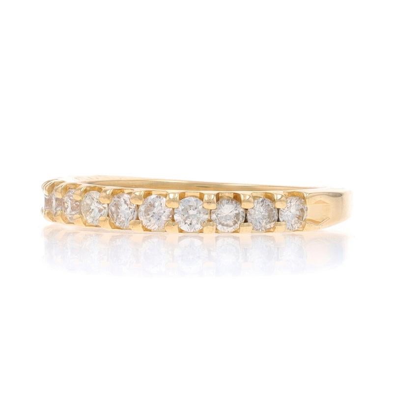 Gelbgold Diamant Hochzeit Band - 14k Runde Brillant .39ctw Ring im Zustand „Hervorragend“ im Angebot in Greensboro, NC