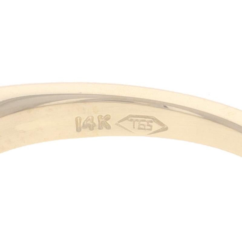 Gelbgold Diamant Hochzeit Band - 14k Runde Brillant .39ctw Ring im Angebot 2