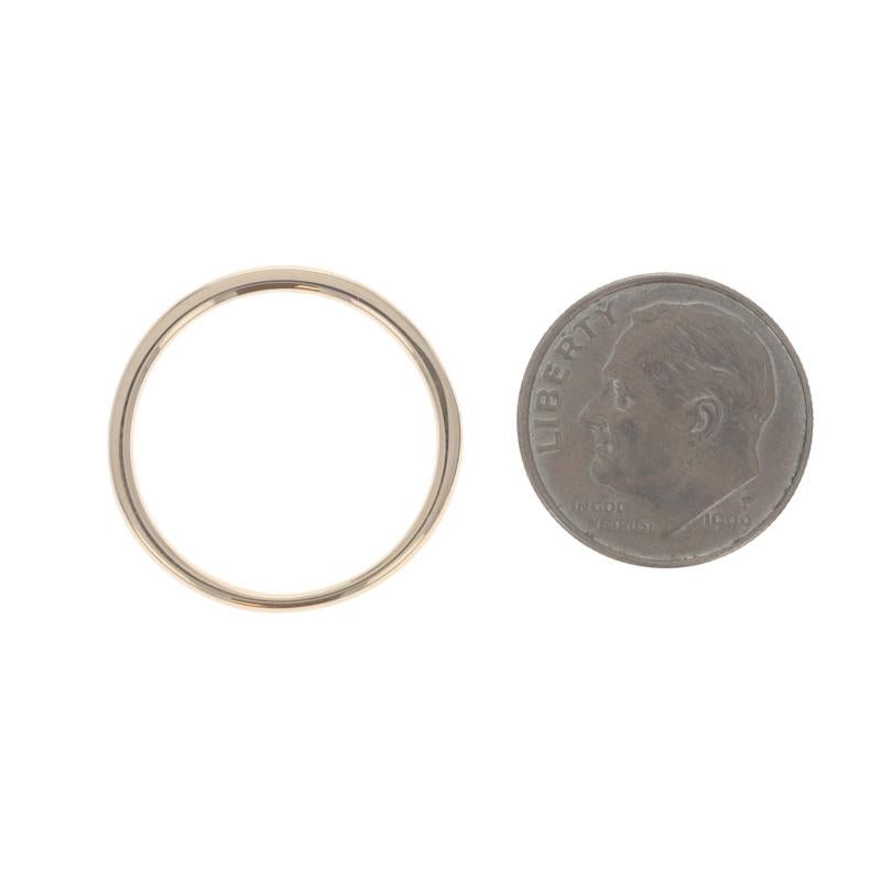 Alliance en or jaune avec diamant - 14k Bague à canaux avec diamant rond brillant de 0,47ctw en vente 1