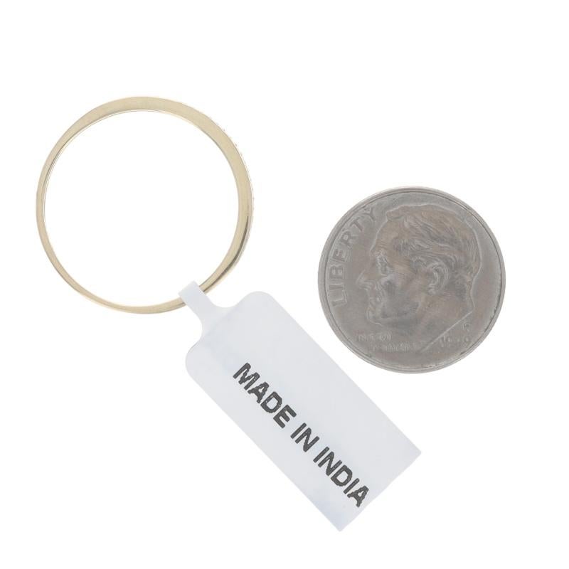 Alianza de oro amarillo con diamantes 7 1/2