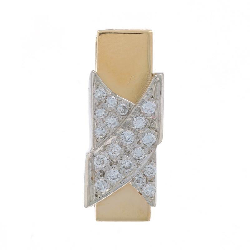 Contenuto metallico: Oro giallo 14k e oro bianco 14k

Informazioni su A. Stone

Diamanti naturali
Carati: .27ctw
Taglio: Rotondo brillante
Colore: H. H. - I.
Chiarezza: SI1 - I1

Carati totali: .27ctw

Stile: Cluster
Tema: X,