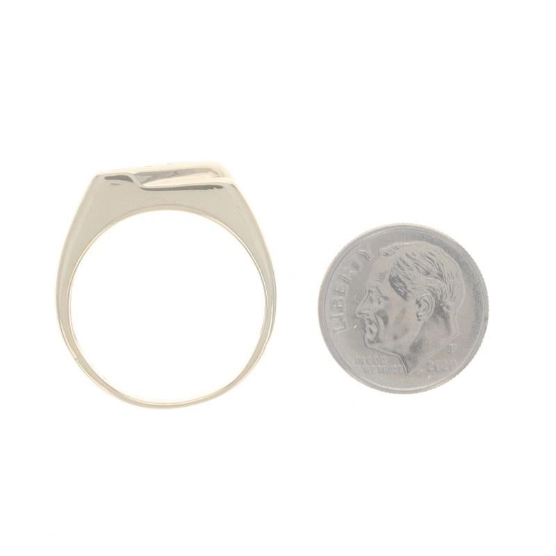 Yellow Gold Diamond X Men's Ring - 10k Round Brilliant .25ctw Crossover For Sale 2