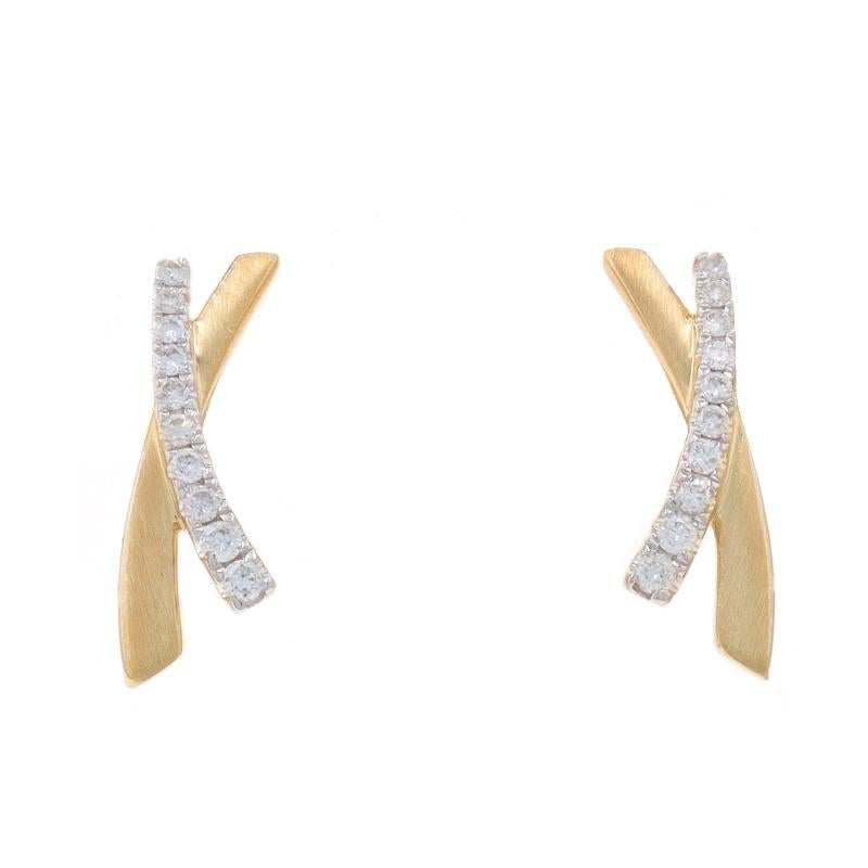 Contenuto metallico: Oro giallo 14k e oro bianco 14k

Informazioni su A. Stone

Diamanti naturali
Carati: .10ctw
Taglio: Rotondo brillante
Colore: G
Chiarezza: VS2 - SI1

Carati totali: .10ctw

Stile: Borchia
Tipo di chiusura: Chiusura a