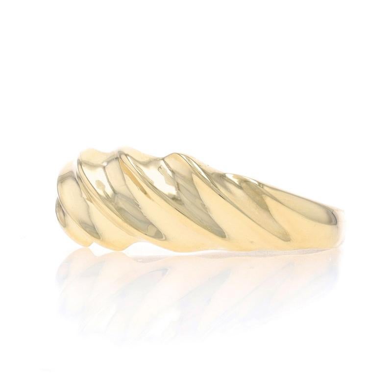 Donna Anello a mezzaluna in oro giallo - Anello del tacchino 14k in vendita