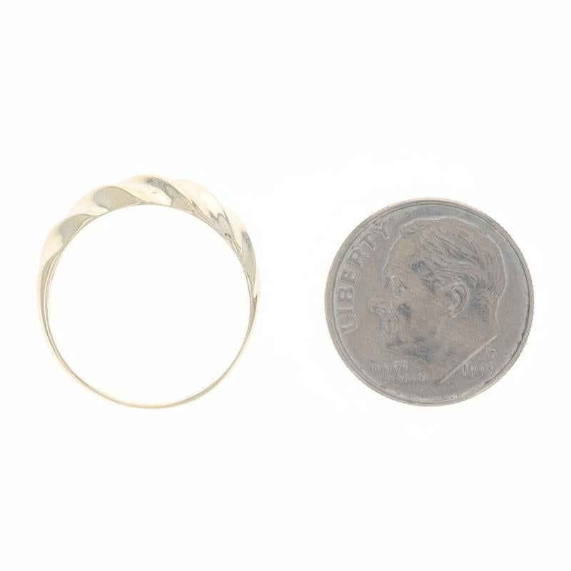 Anello a mezzaluna in oro giallo - Anello del tacchino 14k in vendita 2