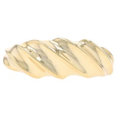 Anello a mezzaluna in oro giallo - Anello del tacchino 14k