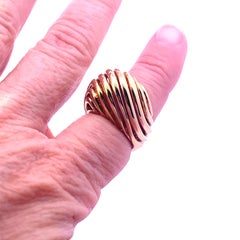 Yellow Gold Dome Ring