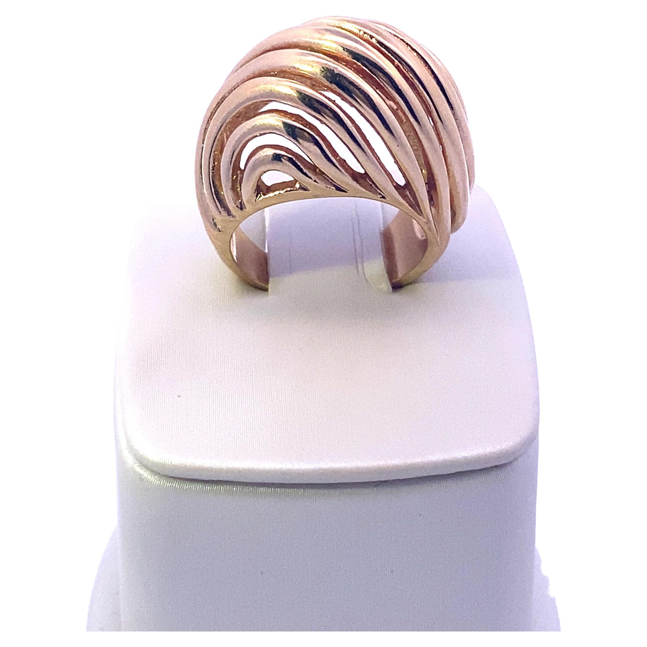 Yellow Gold Dome Ring