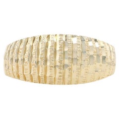 Yellow Gold Dome Statement Band - 14k Ring