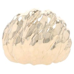 Anneau en or jaune avec dôme - 14k Ring SZ 7 3/4