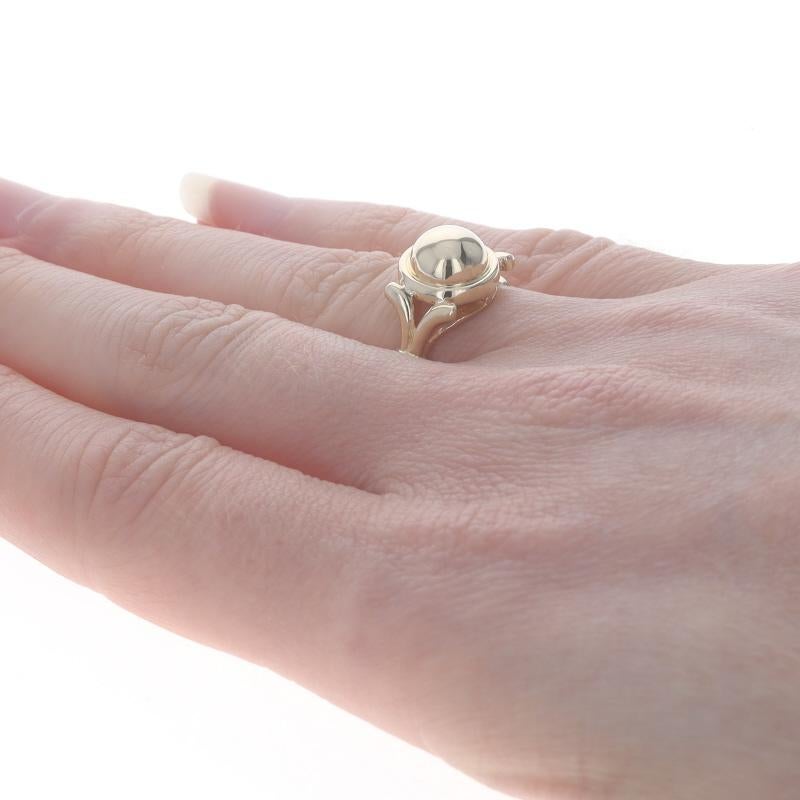 Yellow Gold Dome Statement Ring - 14k For Sale 1
