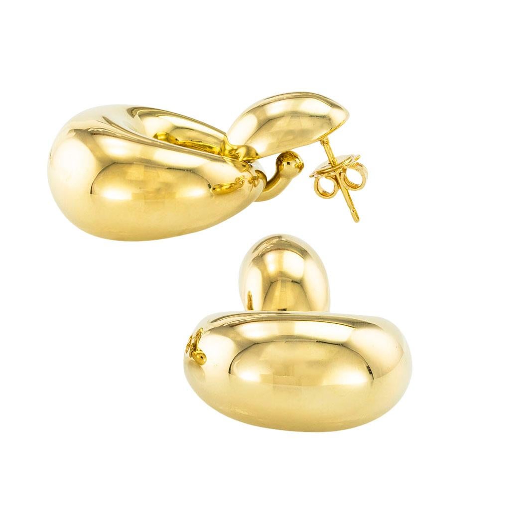 Türklopfer-Ohrringe aus Gelbgold im Zustand „Gut“ in Los Angeles, CA