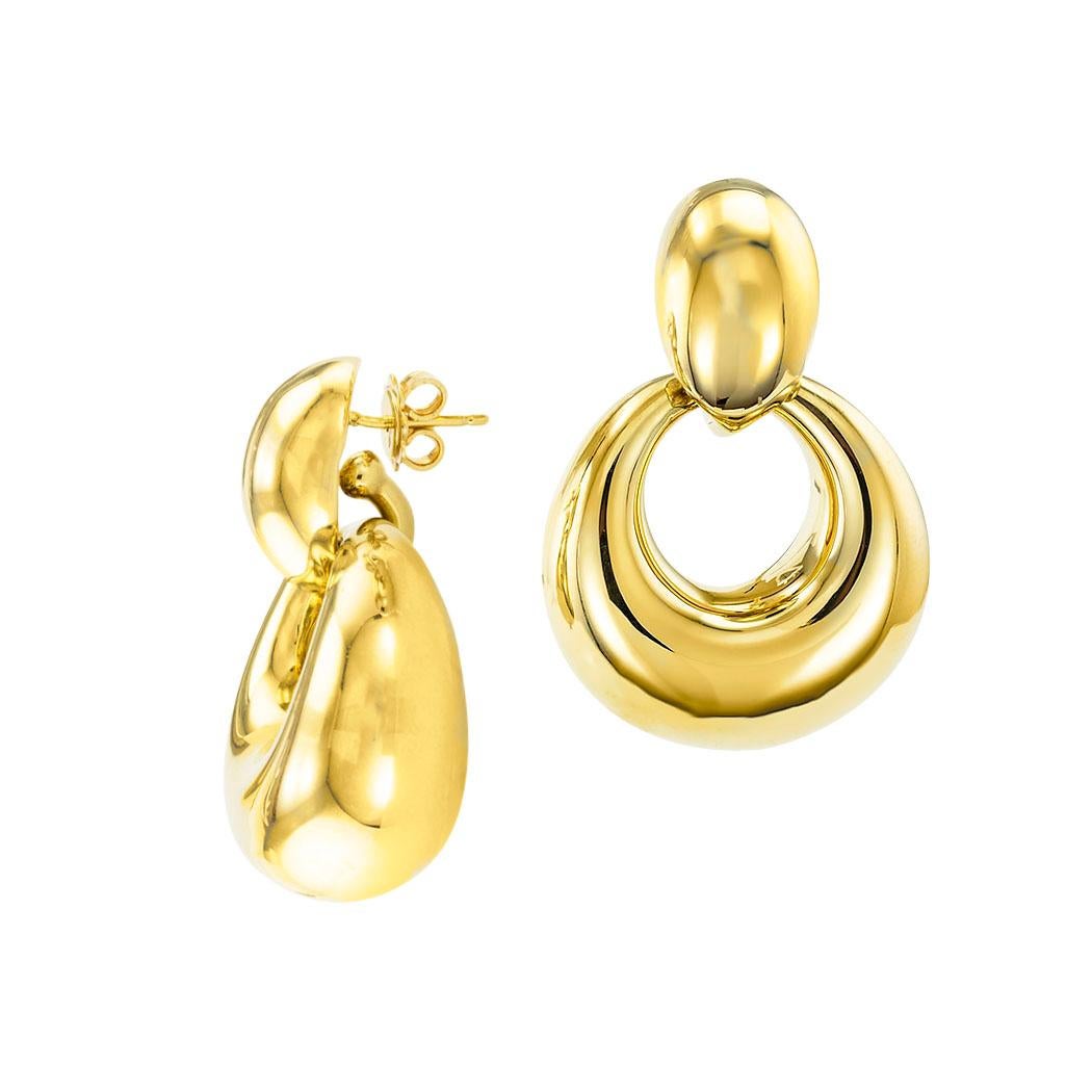Türklopfer-Ohrringe aus Gelbgold Damen