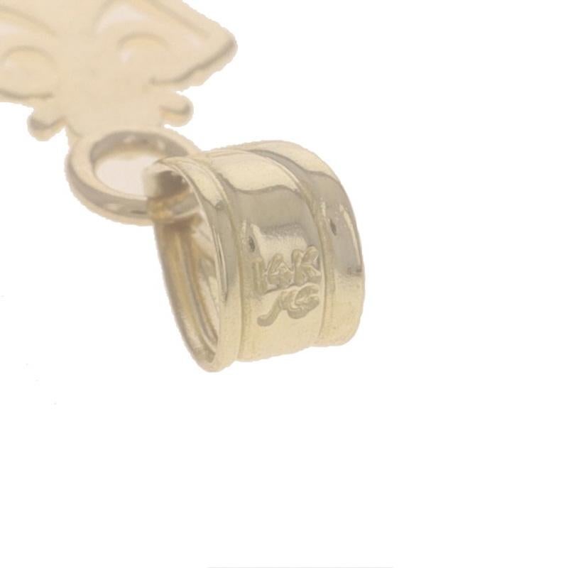 Colgante Doble Cruz de Oro Amarillo - Fe 14k 1