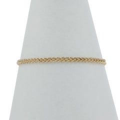 Yellow Gold Double Rope Chain Bracelet 7 1/4" - 14k