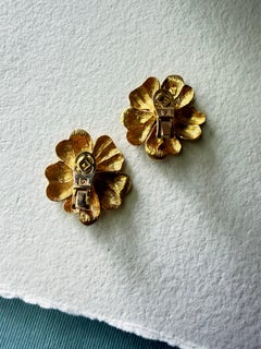 Yellow Gold Earrings, 18kt, Statement Earrings, Greek design