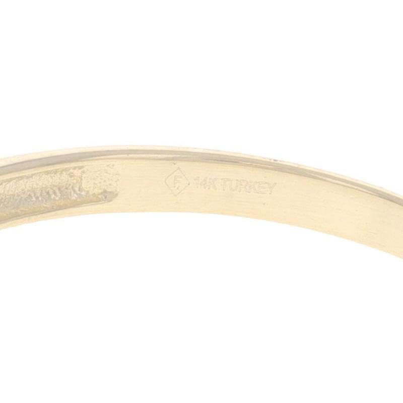 Anello con sigillo Est-Ovest in oro giallo - 14k incidibile in vendita 3