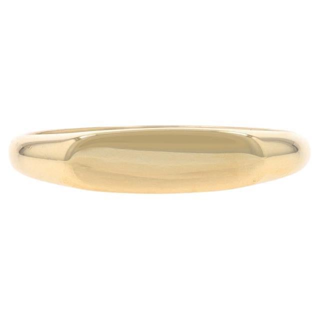 Yellow Gold East-West Signet Ring - 14k Engravable