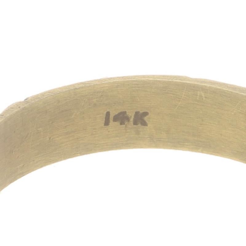 Gelbgold Edwardian Solitaire Verlobungsring -14k Old Mine .25ct Floral 6 1/2 im Angebot 2