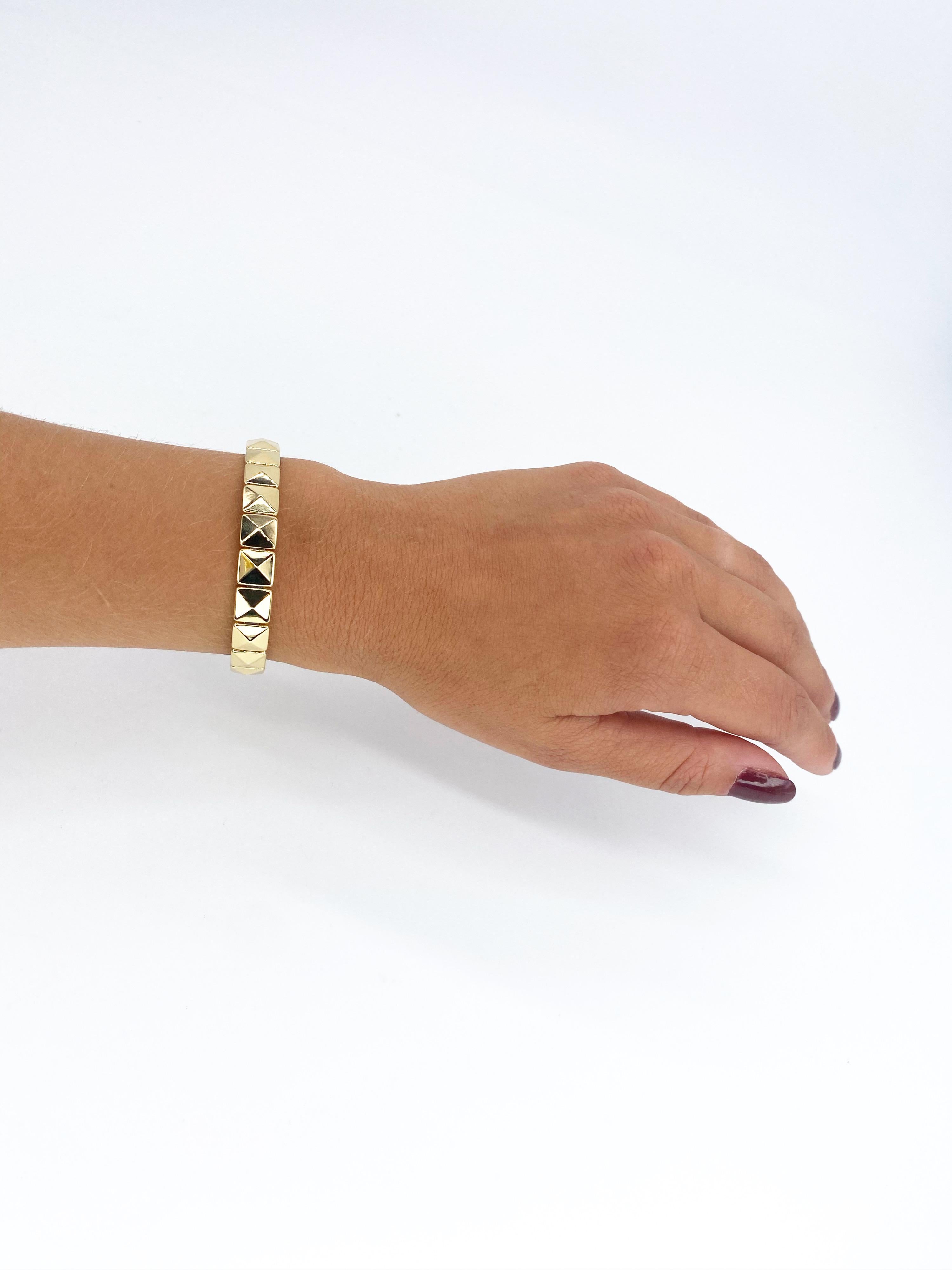 Bracelet Chimento moderne en or jaune 18 carats  Pour femmes en vente
