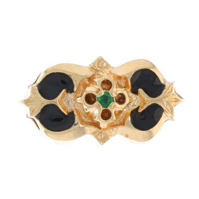 Yellow Gold York Rite Men's Royal Arch Keystone Charm - 14k White ...