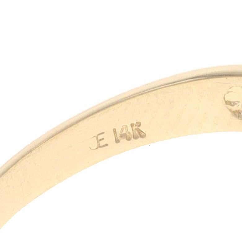 Bague en or jaune émeraude et diamant - 14k Marquise .37ctw Halo-Inspired en vente 2