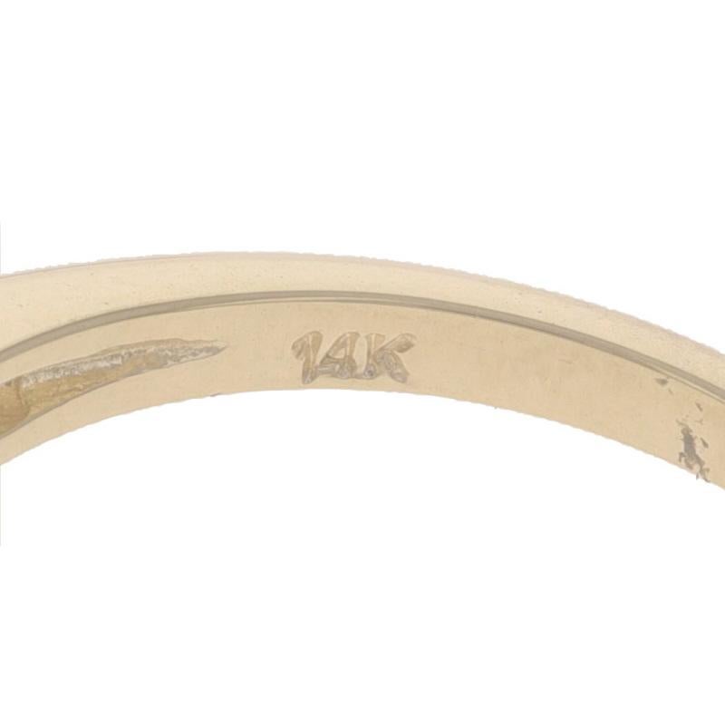Yellow Gold Emerald & Diamond Ring - 14k Oval 1.40ctw For Sale 2