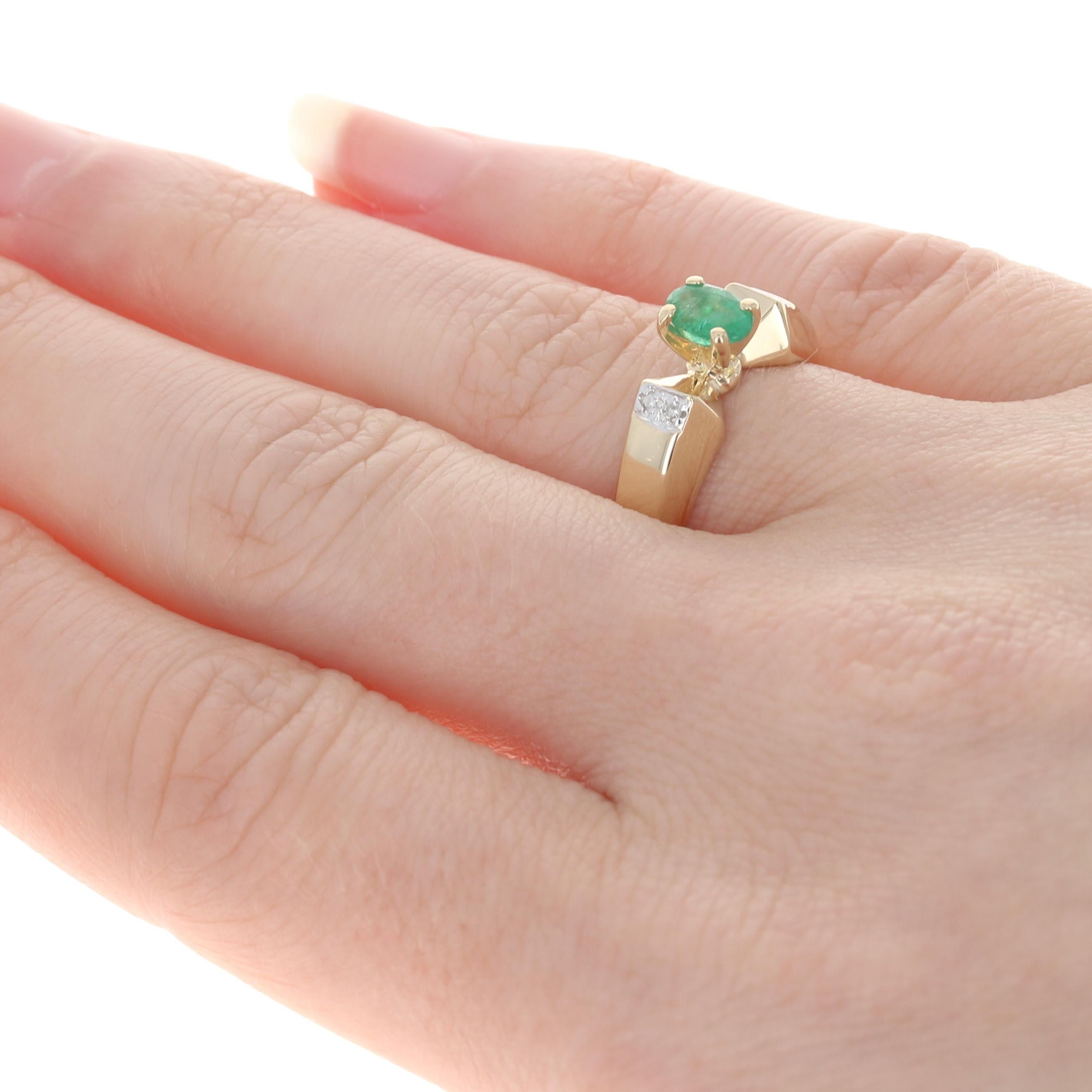 .50ct emerald diamond ring