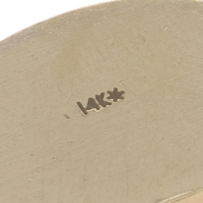 Women's Yellow Gold Emerald Slide Charm Slide Charm - 14k Round .12ctw Scroll For Sale