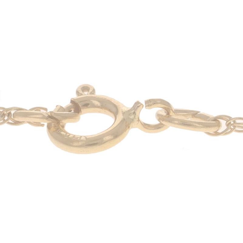 Collier en or jaune avec pendentif solitaire en émeraude 18 1/2