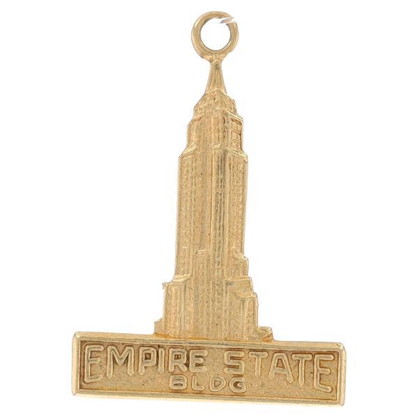 Yellow Gold Empire State Building Charm - 14k New York City NYC Souvenir For Sale