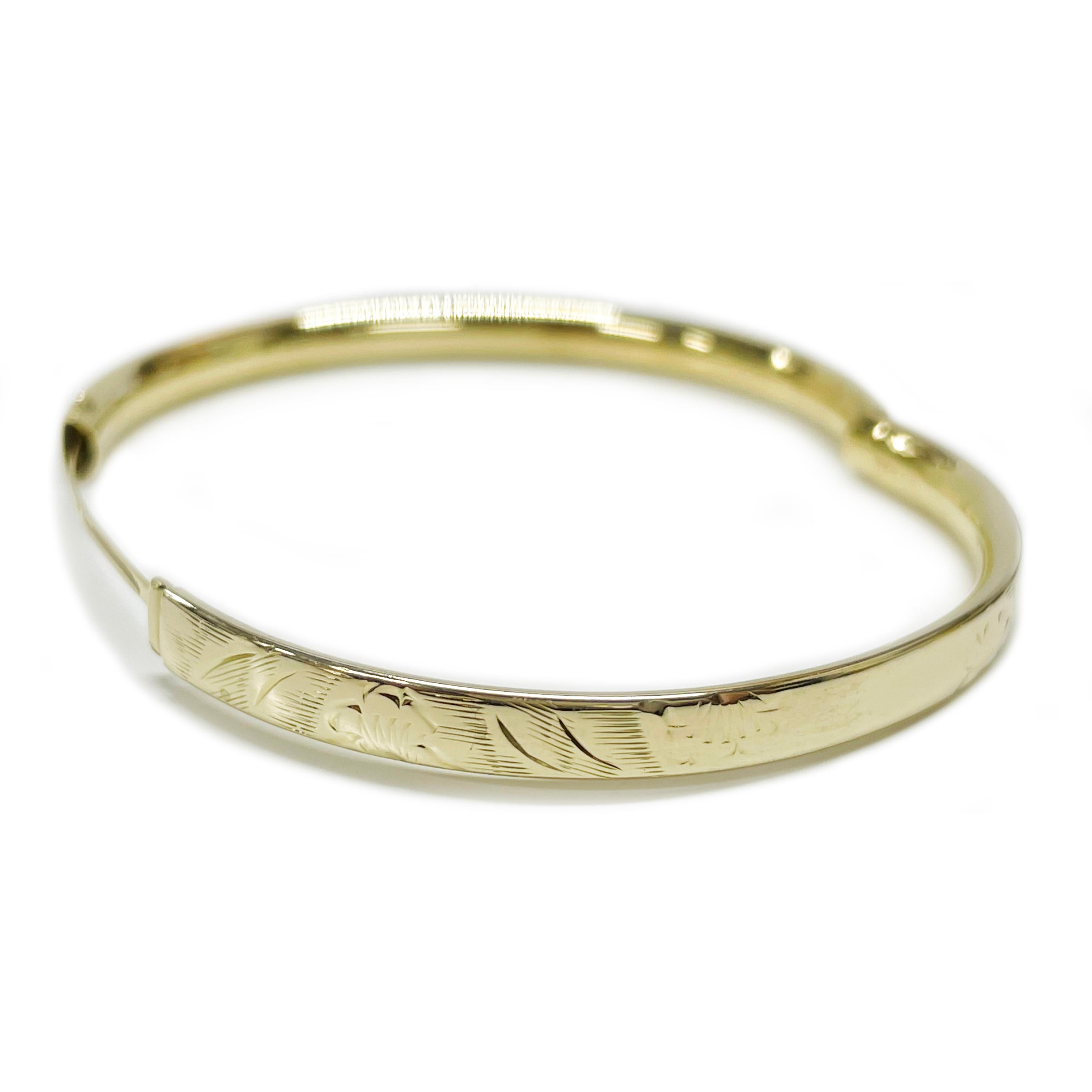 14k gold baby bangle bracelet
