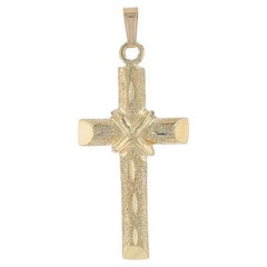 Pendentif croix en or jaune - 14k Faith