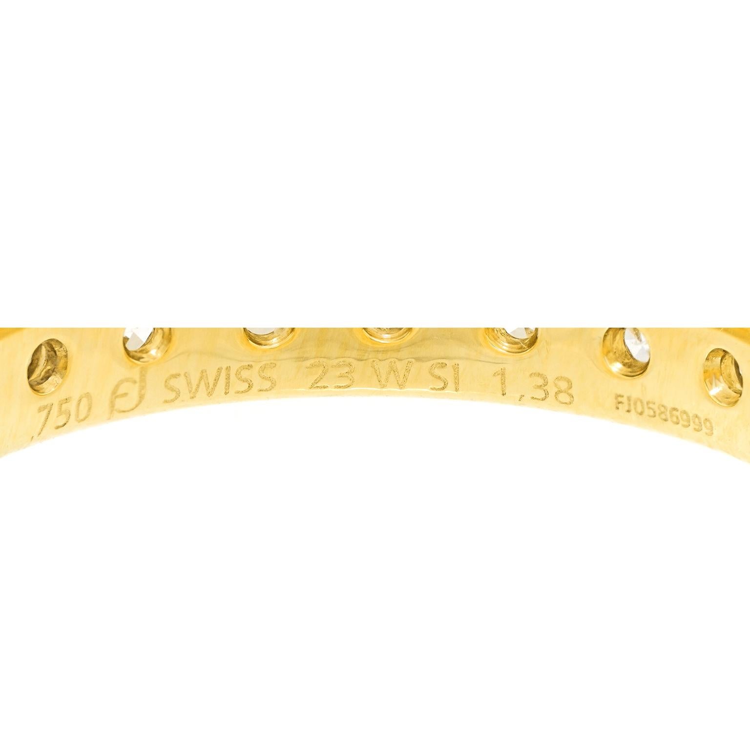 Yellow Gold Eternity Ring für Damen oder Herren im Angebot