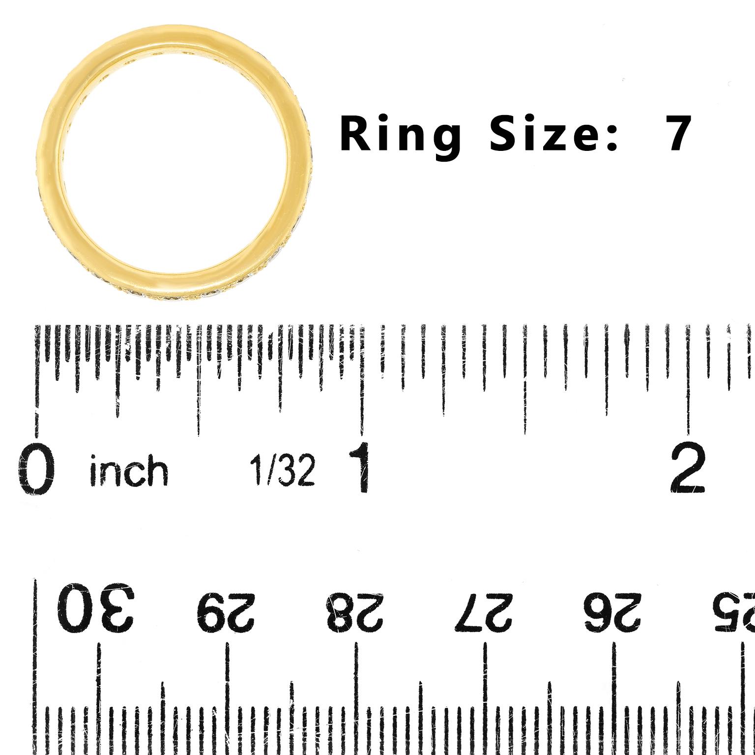 Yellow Gold Eternity Ring im Angebot 1